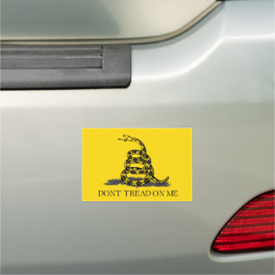 Classic Yellow Gadsden Flag Don't Tread on Me Car Magnet