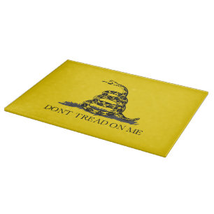 Classic Yellow Gadsden Flag Don't Tread on Me Cutting Board