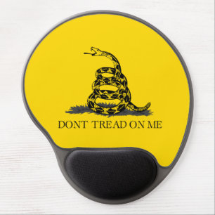 Classic Yellow Gadsden Flag Don't Tread on Me Gel Mouse Pad