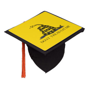 Classic Yellow Gadsden Flag Don't Tread on Me Graduation Cap Topper