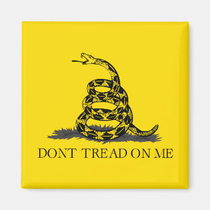 Classic Yellow Gadsden Flag Don't Tread on Me Magnet