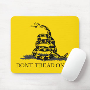 Classic Yellow Gadsden Flag Don't Tread on Me Mouse Pad