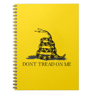 Classic Yellow Gadsden Flag Don't Tread on Me Notebook