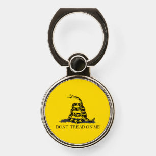 Classic Yellow Gadsden Flag Don't Tread on Me Phone Ring Stand