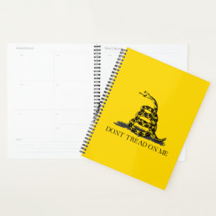 Classic Yellow Gadsden Flag Don't Tread on Me Planner