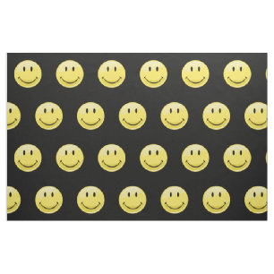 Classic Yellow Happy Face Fabric