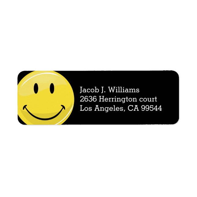 Classic Yellow Happy Face Label (Front)