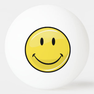 Classic Yellow Happy Face Ping-Pong Ball
