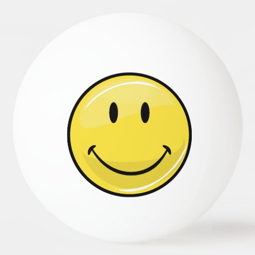 Classic Yellow Happy Face Ping_Pong Ball