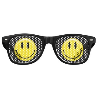 Classic Yellow Smiley Face Retro Sunglasses