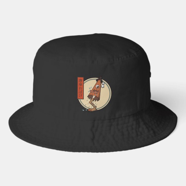 Classic Yokai Karakasa-obake- Japanese Folklore Bucket Hat (Front)
