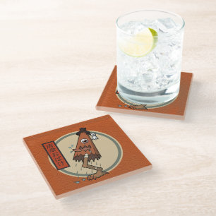 Classic Yokai Karakasa-obake- Japanese Folklore Glass Coaster