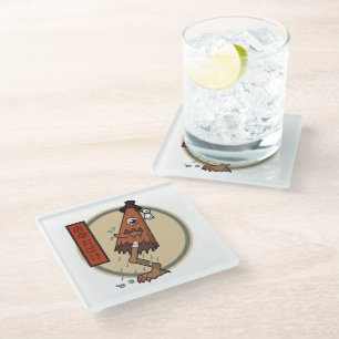 Classic Yokai Karakasa-obake- Japanese Folklore Glass Coaster