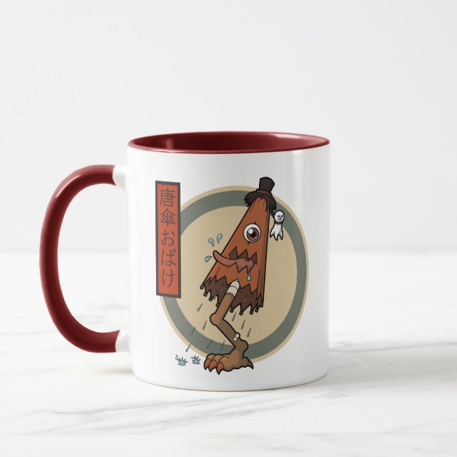 Classic Yokai Karakasa-obake- Japanese Folklore Mug (Left)
