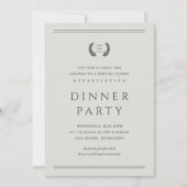 Classic Your Logo Here Business Dinner Party Invitation | Zazzle