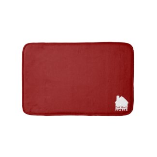 Classic ZALMAXI HOME Red White Bath Mat