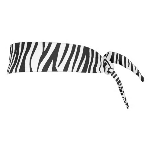 Classic Zebra Pattern Tie Headband