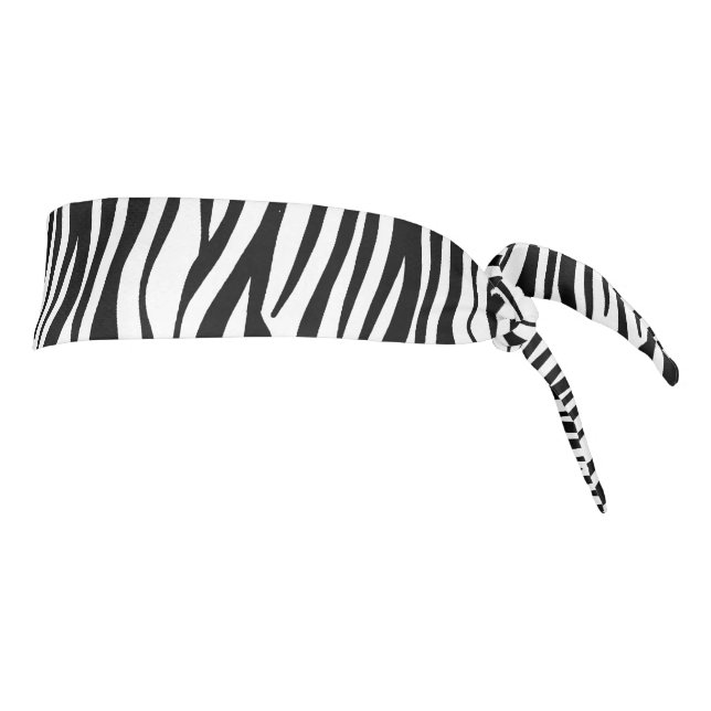 Classic Zebra Pattern Tie Headband (Rotate 90)