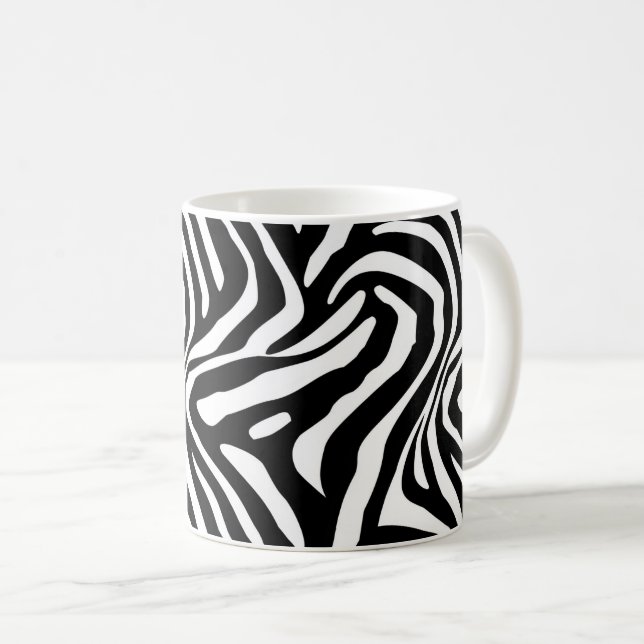 Classic Zebra Stripes Coffee Mug (Front Right)