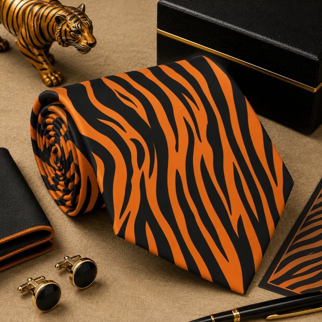 Classic Zebra Wild Animal Pattern Neck Tie (Creator Uploaded)