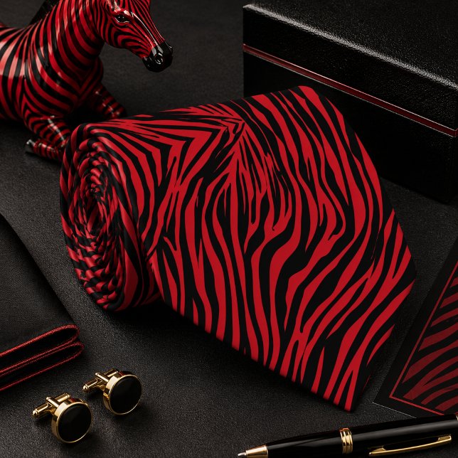 Classic Zebra Wild Animal Pattern Neck Tie (Creator Uploaded)