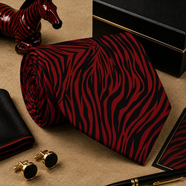 Classic Zebra Wild Animal Pattern Neck Tie (Creator Uploaded)