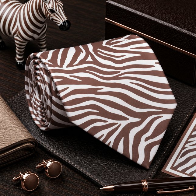 Classic Zebra Wild Animal Pattern Neck Tie (Creator Uploaded)