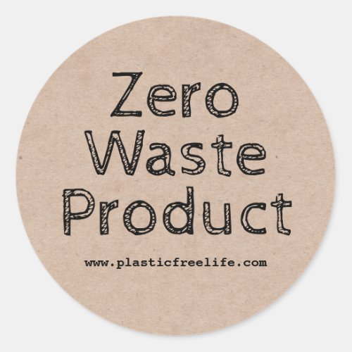 Classic Zero Waste Kraft Product Labels