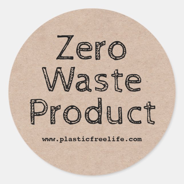 Classic Zero Waste Kraft Product Labels (Front)