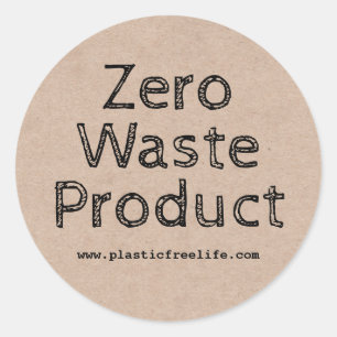 Classic Zero Waste Kraft Product Labels