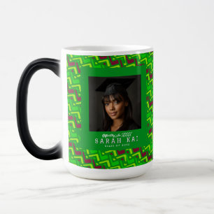 Classic Zigzag Pattern Boys Graduation Gift Color Morph Mug