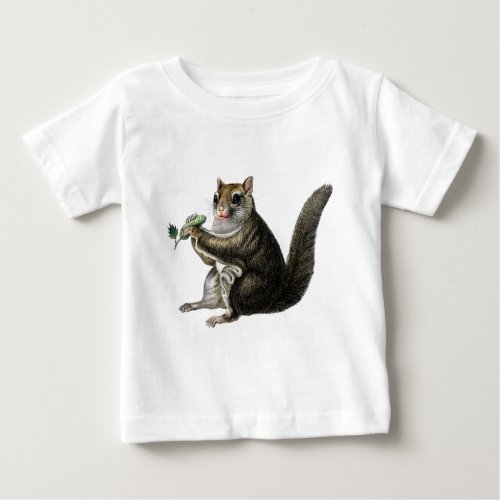 Classic Zoological Etching _ Flying Squirrel Baby T_Shirt