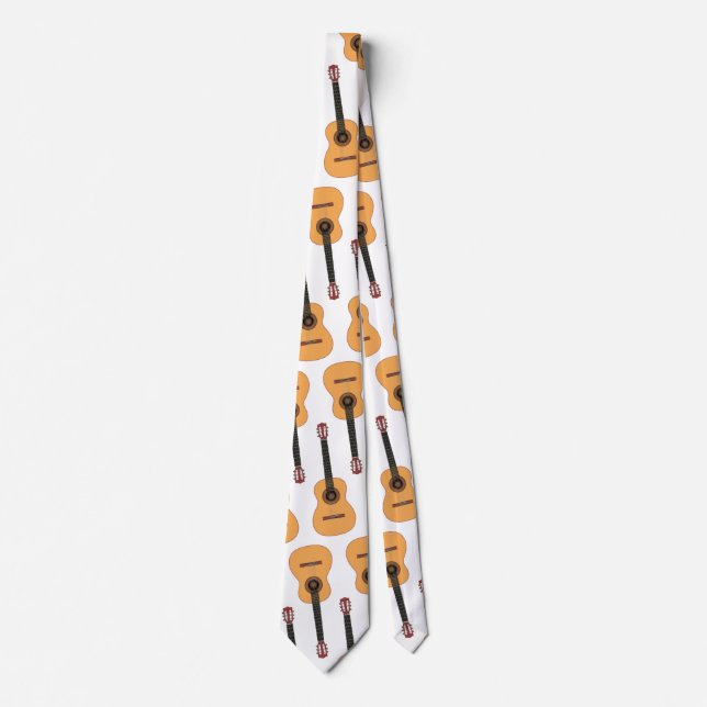 Classical Acoustic Guitar | Pattern Neck Tie (Front)