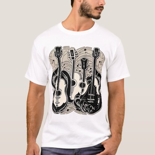 Classical acoustic guitar T_Shirt