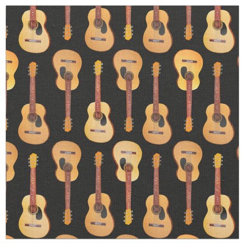 Classical Acoustic Guitars Musician on Black Fabric