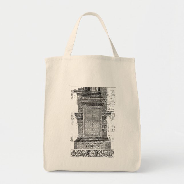 Classical Architecture, Corinthian Column 1725 Tote Bag (Front)