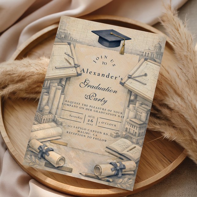 Classical Architecture Graduatio Invitation (Creator Uploaded)