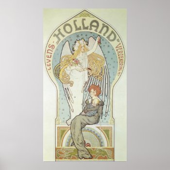 Classical Art Nouveau Holland Poster by golden_oldies at Zazzle