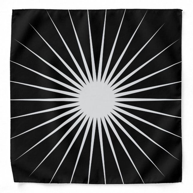 Classical Black & White    Bandana (Front)