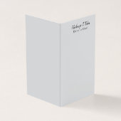 Classical Calligraphy Elegant Plain Simple Grey (Outside)