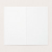 Classical Calligraphy Elegant Plain Simple Grey (Inside Unfolded)