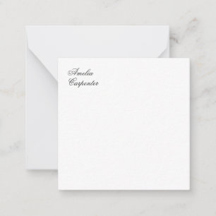 Classical Calligraphy Minimalist Professional Note Card