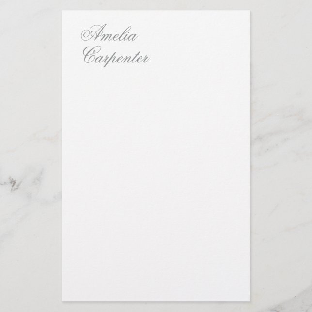 Classical Calligraphy Minimalist Professional Stationery (Front)
