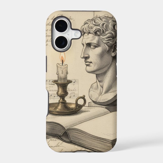 Classical Candlelight Study Case-Mate iPhone Case (Back)