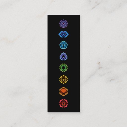 Customizable classical chakras business card template