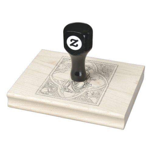 Classical Christian Art Rubber Stamp