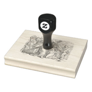 Classical Christian Art Rubber Stamp