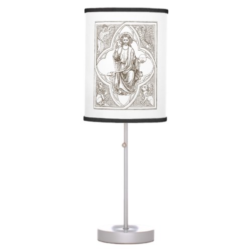 Classical Christian Art Table Lamp