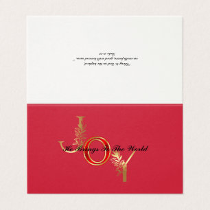 Classical Christian Christmas Joy Message Greeting