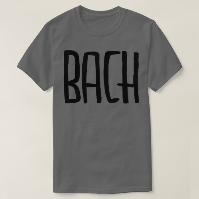 Classical Composer Bach T-Shirt (Design Front)
